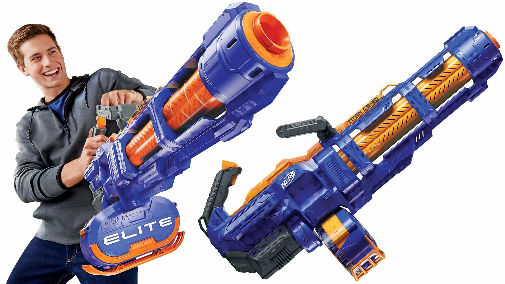 Нерф самый. Нерф элит титан миниган. nerf titan cs-50 minigun. nerf elite titan cs-50. бластер миниган титан.