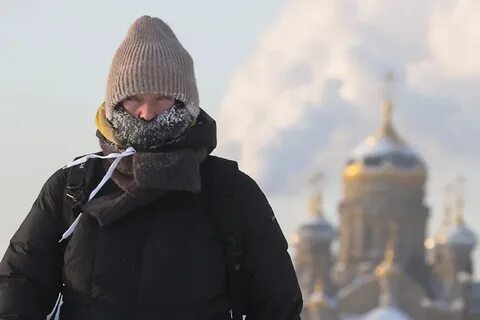 Сильные морозы москва