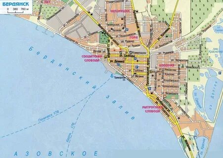 Бердянск запорожская область на карте
