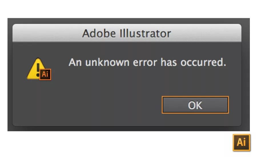 Ошибка в иллюстраторе. Ошибка адоб иллюстратор. Неизвестная ошибка. Ошибка файла в иллюстраторе.