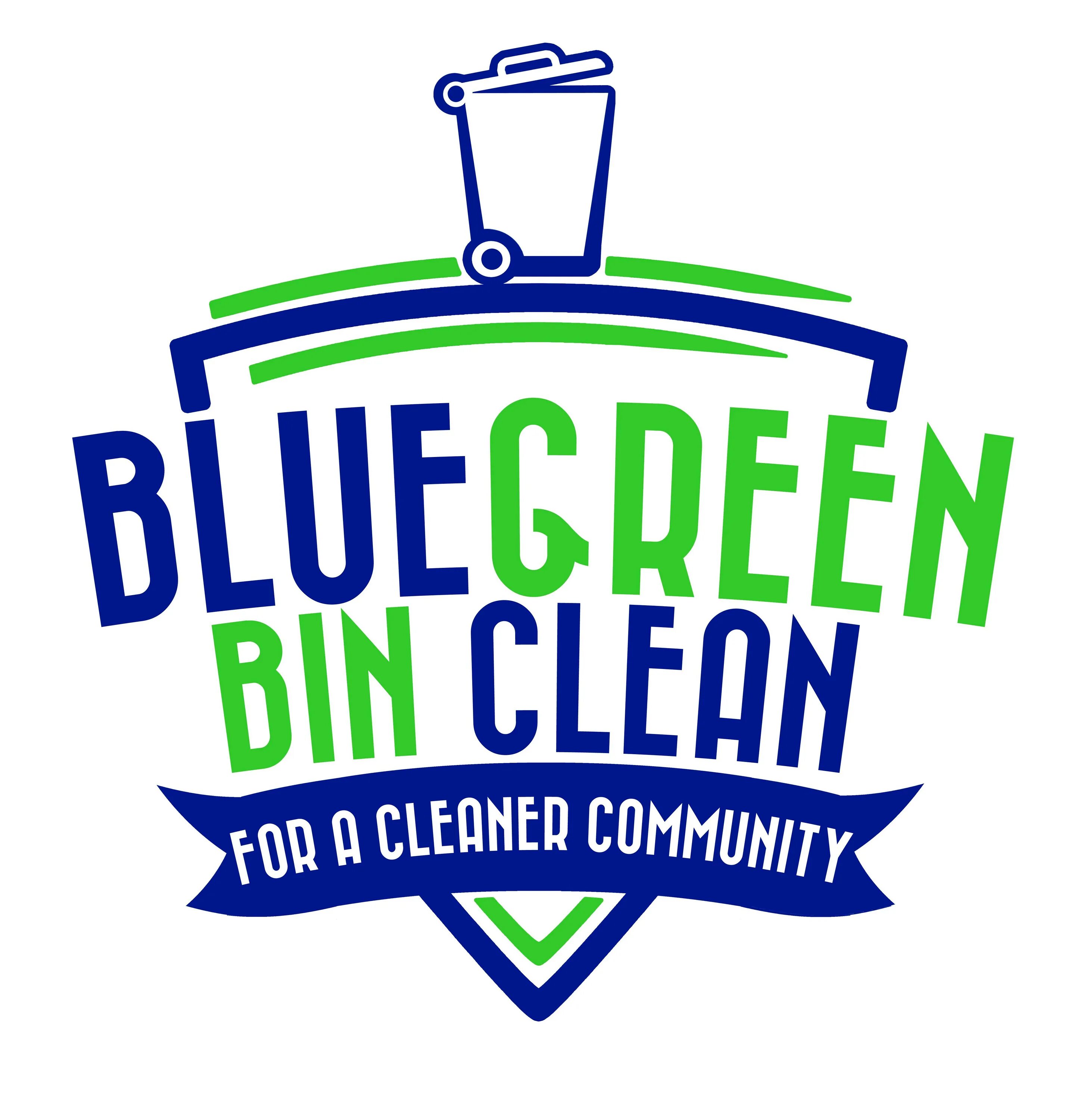 Clean text. Bin logo. лого bin. green bin logo. clean bins logo.