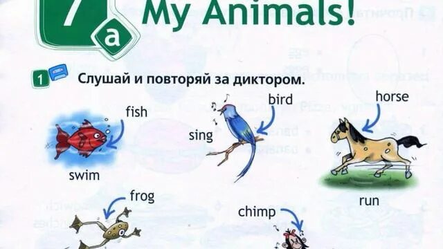 Английский язык 2 класс animals