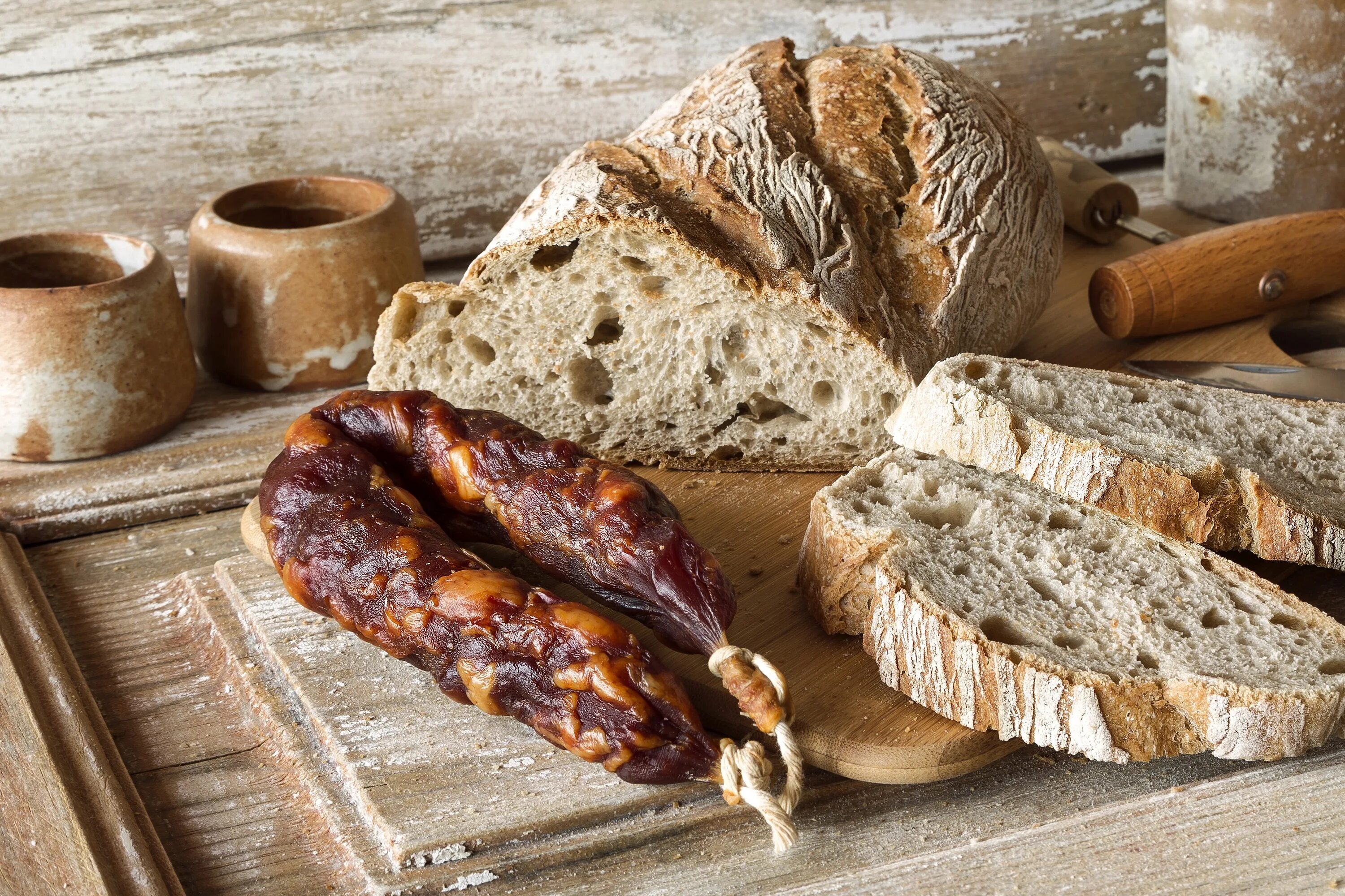 Bread and meat