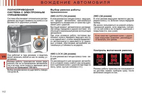 Полный привод режимы