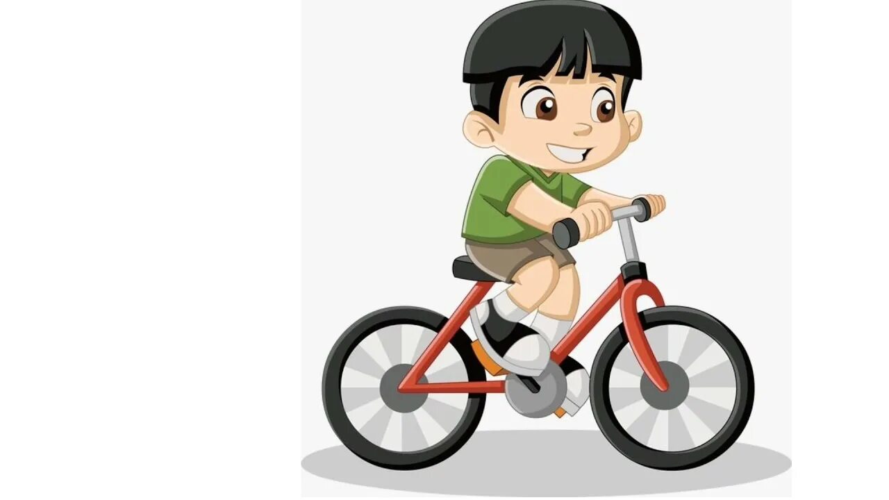 Кататься на велосипеде. Мальчик едет на велосипеде на белом фоне. Boy bicycle. He is riding a bicycle. He is riding a bicycle.
