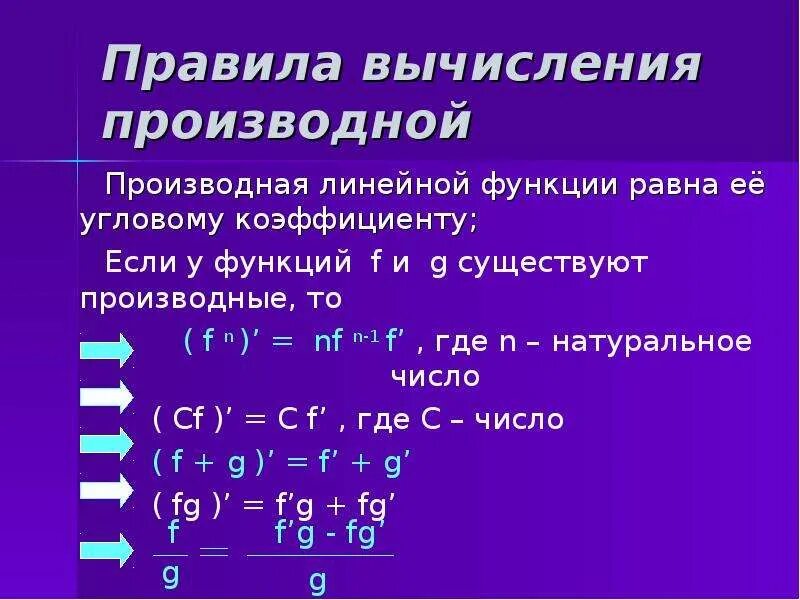 Вычислить производную функции таблица. Линейность производной формула. Формула производной линейной функции. Линейные производные. Как определить производную.