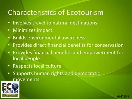 What is your attitude to ecotourism