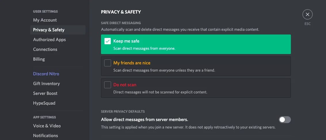 Message from Server. Server members. How to allow messages from Server members discord. Allow joining. Allow essential