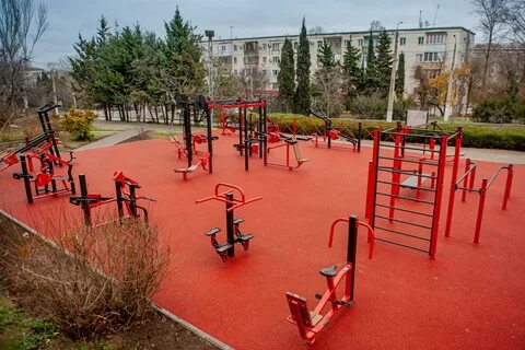 Фитнес на детской площадке