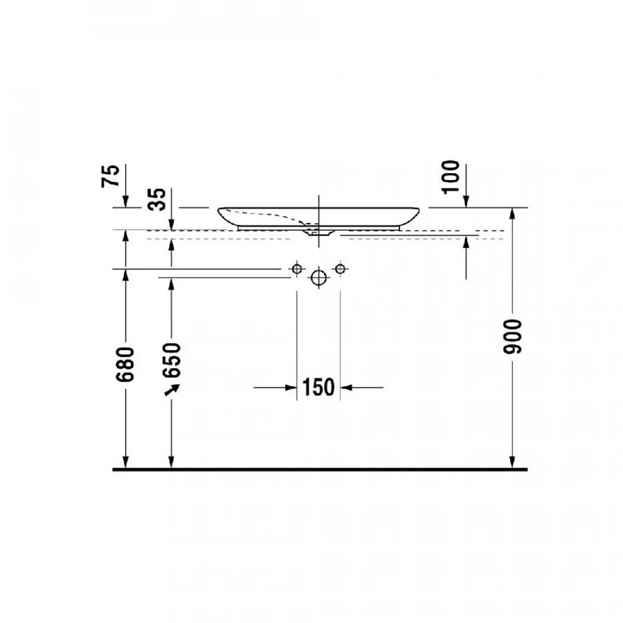 0370700000 Раковина Duravit. PURAVIDA Duravit 037070. Высота водорозеток для накладной раковины. Схема подключения накладной раковины. Высота воды для раковины