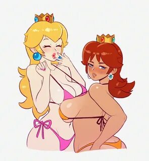 Princess peach and princess daisy naked.