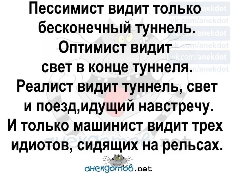 Произведение увидело свет. Анегдоты про оптимист и писимиста. Шутки про оптимистов и пессимистов и реалистов. Оптимист и пессимист прикол. Анекдот про оптимизм.