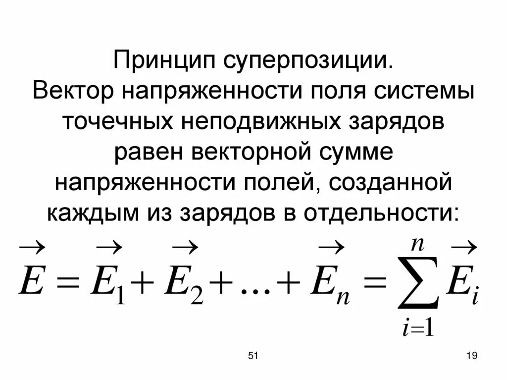 Принцип суперпозиции полей для напряженности. Векторная сумма напряженностей полей. Сумма напряженностей. Принцип суперпозиции напряженности магнитного поля.