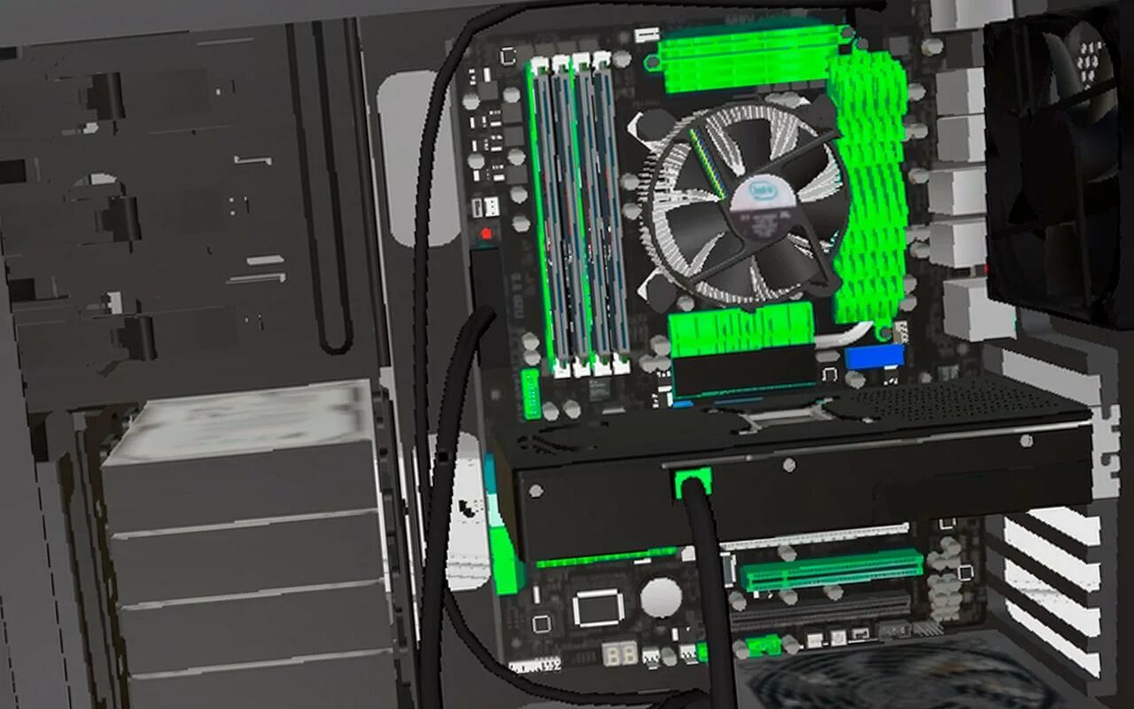 Computer simulator. Водянка pc building simulator. пк булдин симулятор. симулятор сборки пк. водянка в пк билдинг симулятор.