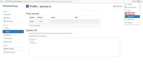 Fastproxy chrome расширение