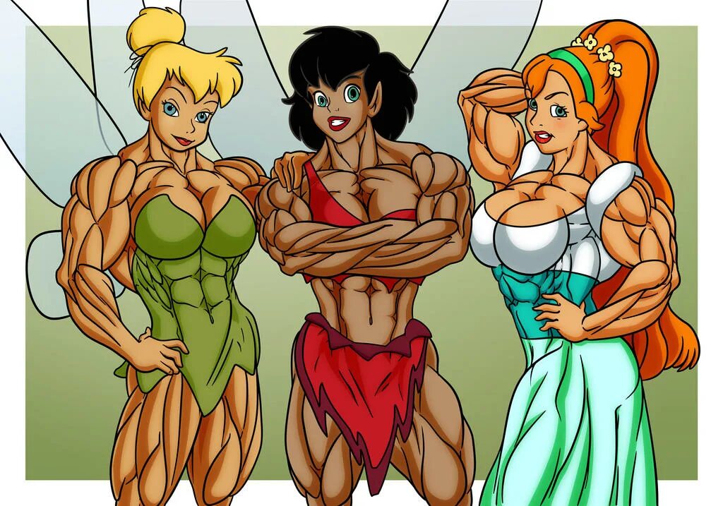 Muscle growth Дисней Princess. Мерида muscle growth.