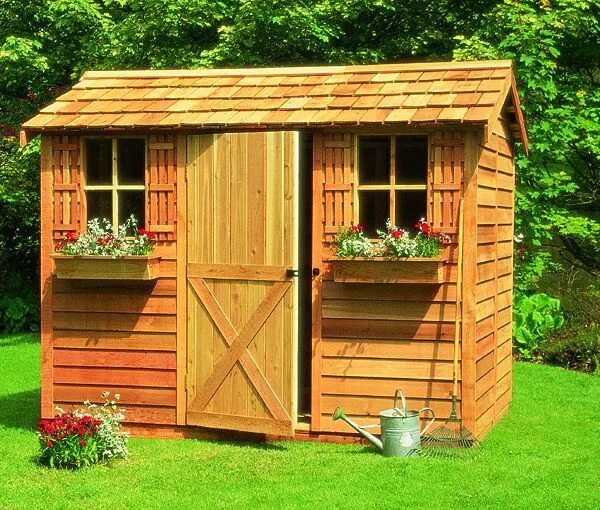 Shedlands 7 x 5 ft Traditional Pent Garden Shed Garden shed, Wooden sheds, Shed