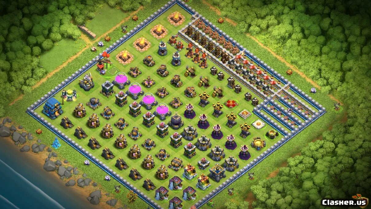 13 тх clash of clans. 12 ТХ В Clash of Clans. Расстановка 12 ТХ В Clash of Clans. Базы для 12 ТХ Clash of Clans. Расстановки 12 ТХ клэш оф кланс.