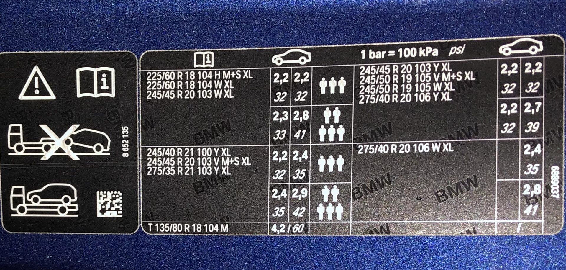 70 6 40 20. BMW 3 f25 табличка давления колес. Табличка давления колес BMW e70 315. BMW f10 табличка давления шин. BMW x6 давление в шинах r20.