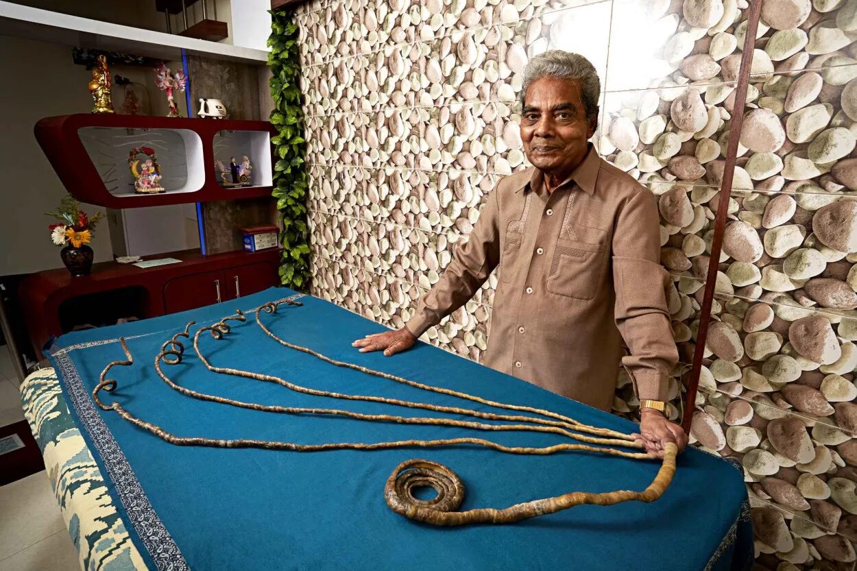 Книга рекордов гиннесса 2. Шридхар Чиллал. Самые длинные ногти в мире Шридхар Чиллал. Рекорд Гиннеса самые длинные ногти. Самые длинные ногти в мире рекорд Гиннесса.
