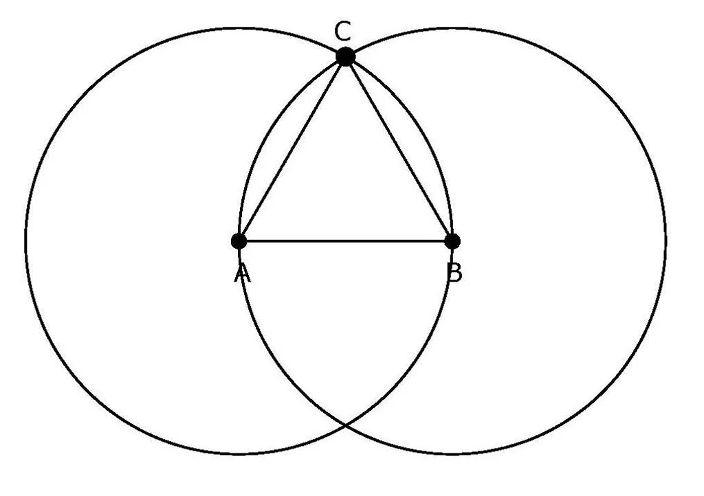 Равносторонний треугольник с помощью циркуля. Как построить равносторонний треугольник с помощью циркуля. Построение с помощью циркуля. Построение правильного треугольника с помощью циркуля.