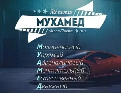 Как пишется имя магомед