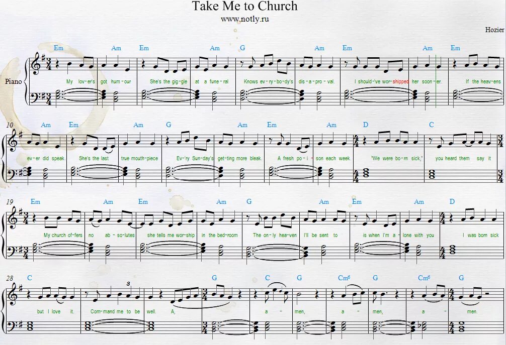 Take me to Church Ноты для фортепиано. Helene et les garcons Ноты для фортепиано. Hozier Ноты. Take me to Church на пианино Ноты. Take me far перевод