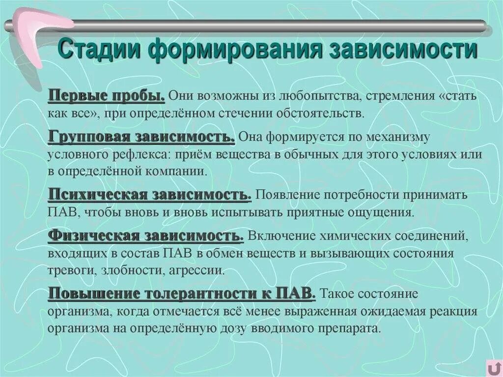 Какие виды зависимости выделяют. Стадии формирования зависимости. этапы формирования зависимости от пав. этапы формирования психической зависимости. стадии формирования химической зависимости от пав.
