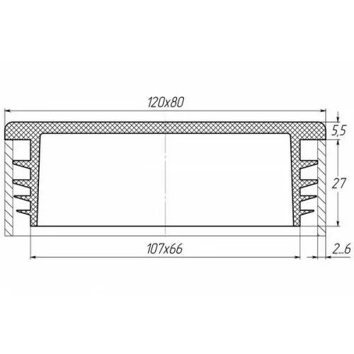 Заглушка тройника сэндвича 200*115 нз 0,50+нм0,50. Заглушка для труб квадр. Заглушки квадратные 100х100. Заглушка трубы 120. Заглушка на профильную трубу 100х100 металл.