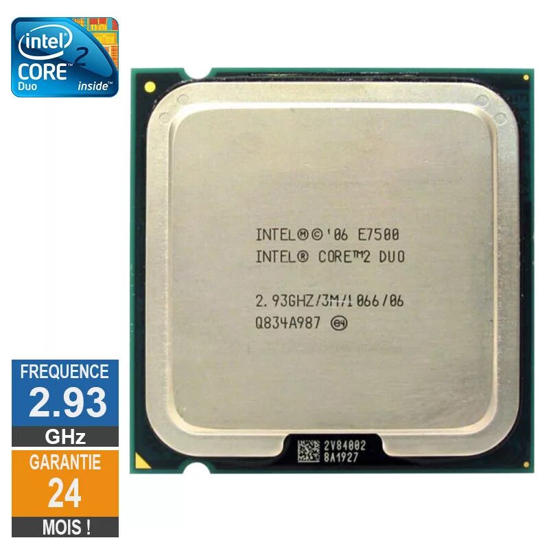 Процессор интел коре 2 дуо. Intel 2 e7500. Процессор Core 2 Duo e7500. Core 2 Duo e7500, 2,93 ГГЦ. Интел кор 2 дуо е7500 сокет.