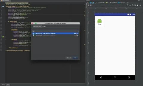Add onClick from Intention dialog (Android Studio) - Stack Overflow