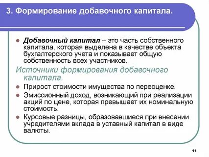 Дополнительный капитал предприятия