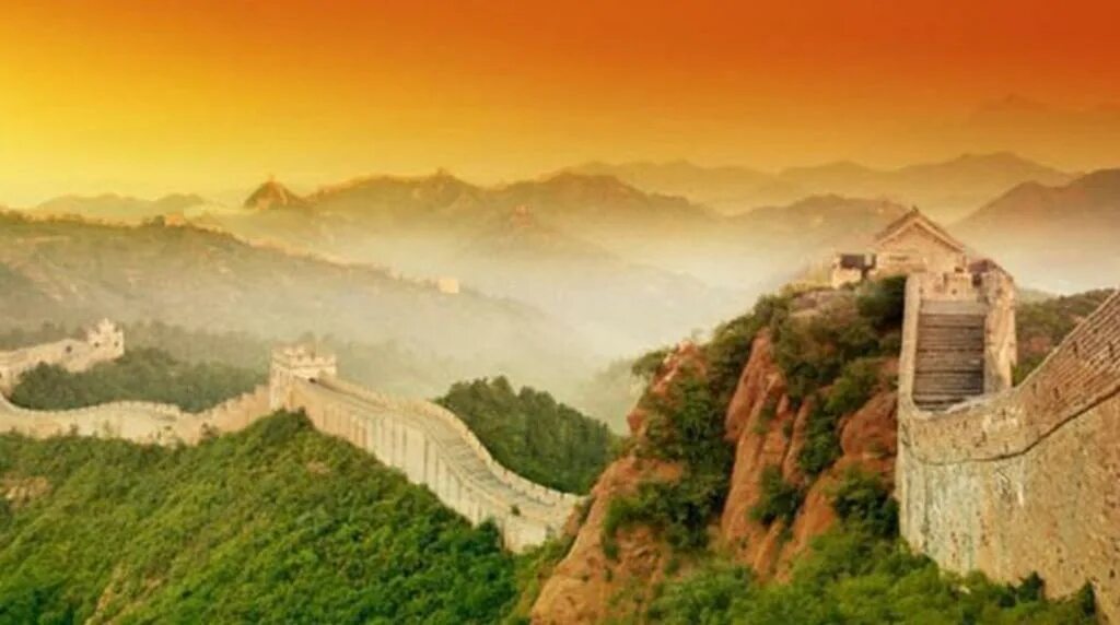 Проект китайской стены. Великая китайская стена — все о достопримечательности. Лес утренний Китай.