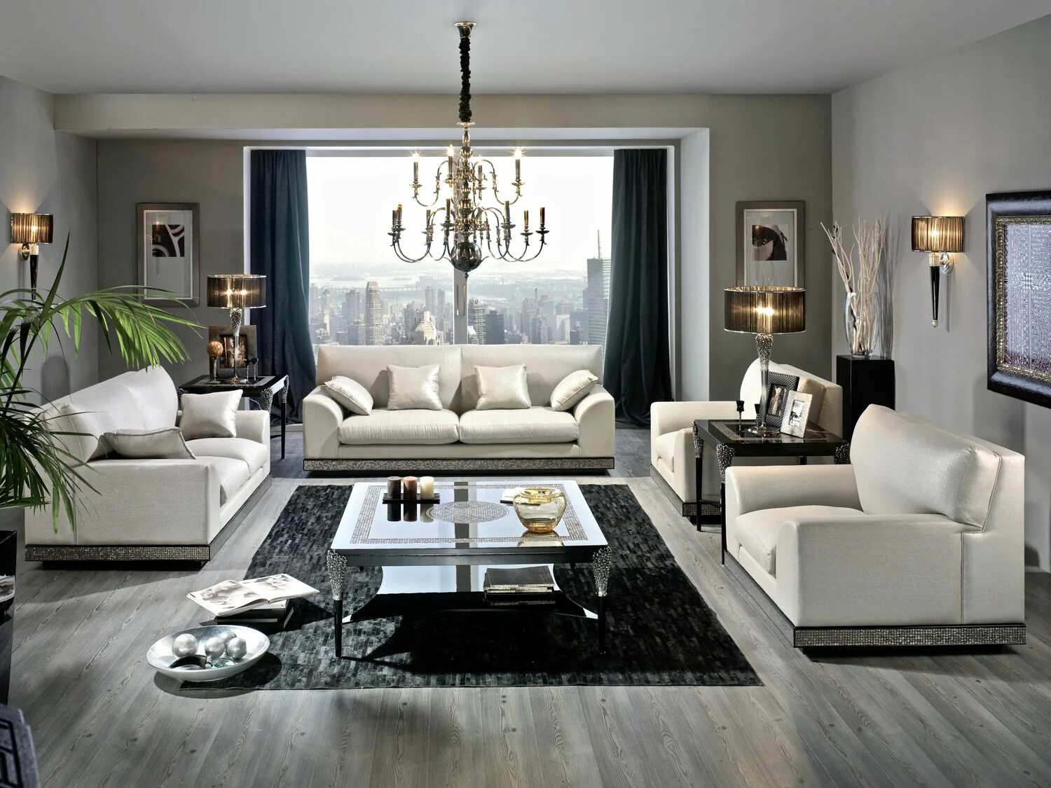 Mariner мебель. Luxury Living Room with Sofa. Live expensive