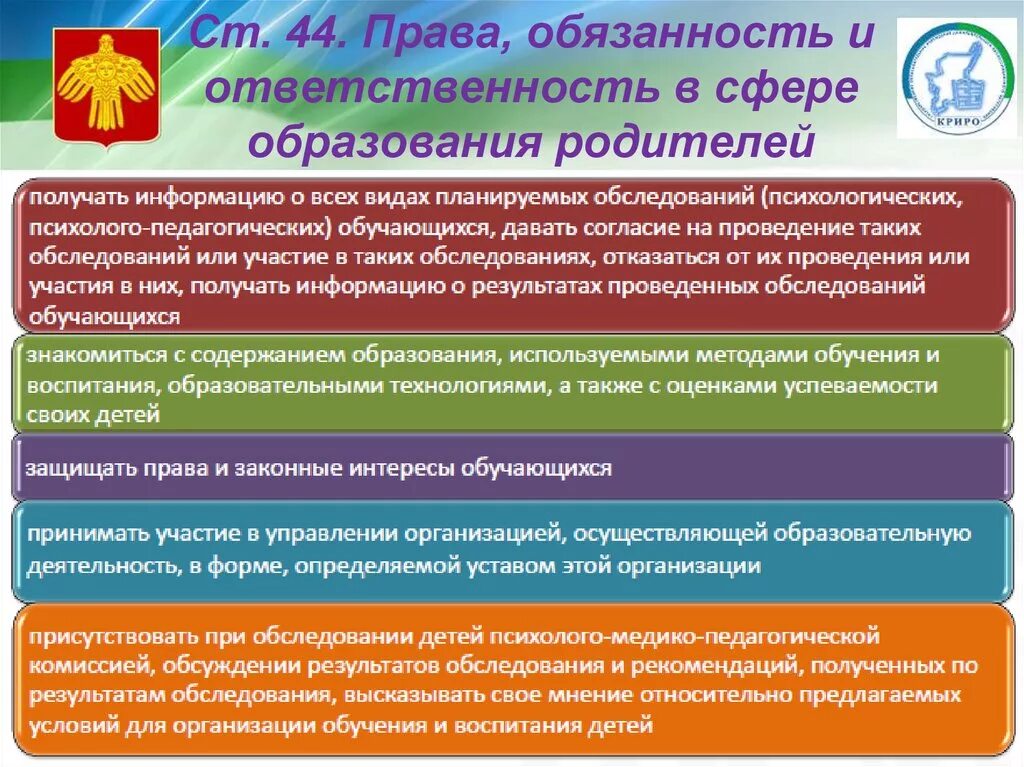 Обязанности родителей статьи закона. Обязанности родителей закон об образовании. Закон об образовании в школе. Федеральный закон об образовании.