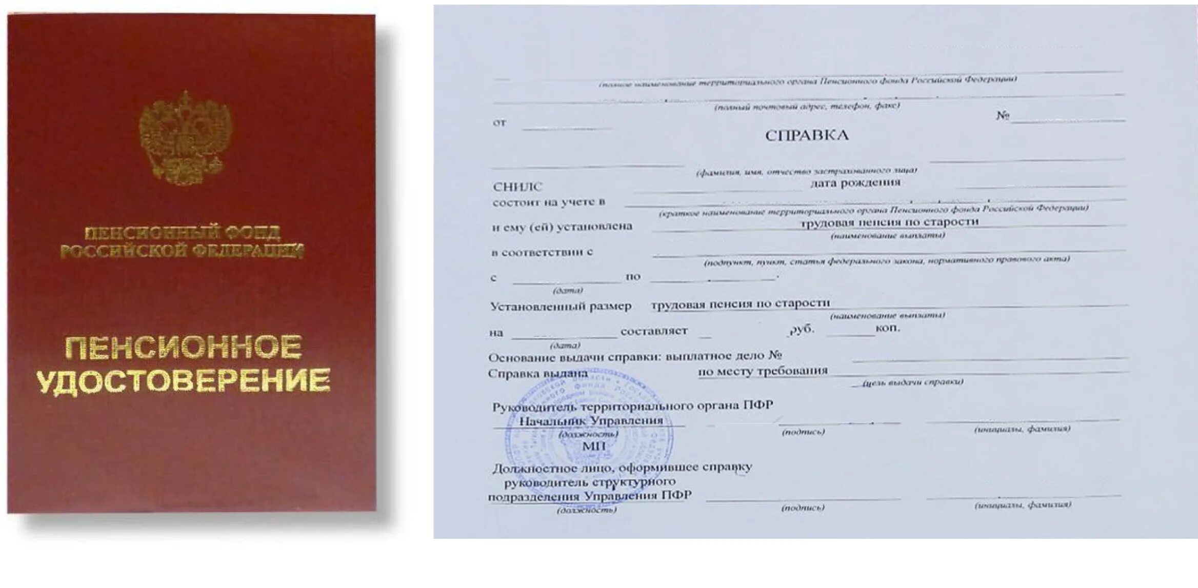 Сфр справка о пенсии. Как выглядит справка о размере пенсии. Как выглядит справка пенсионера вместо пенсионного удостоверения.