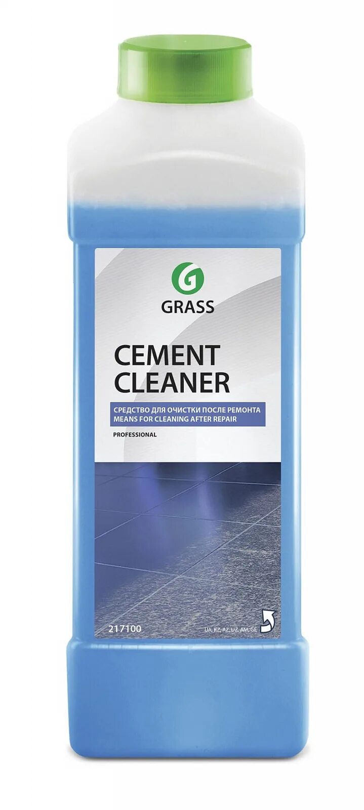 Очиститель после ремонта "Cement Cleaner"(канистра 1 л). Очиститель grass Cement Cleaner. Очиститель цемента Грасс 1л. Средство моющее кислотное grass Cement Cleaner (1 л).