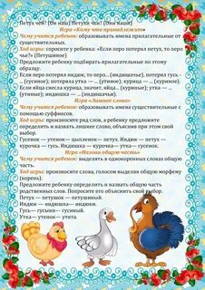 Консультация для родителей птицы