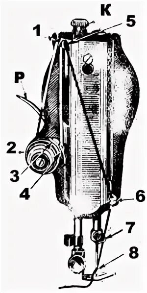 Швейная машинка подольск заправка. Швейная машинка ПМЗ заправка нити. Заправка верхней нити в машинке Подольск. Схема заправки швейной машинки Подольск. Схема заправки нитки в швейную машинку Подольск.