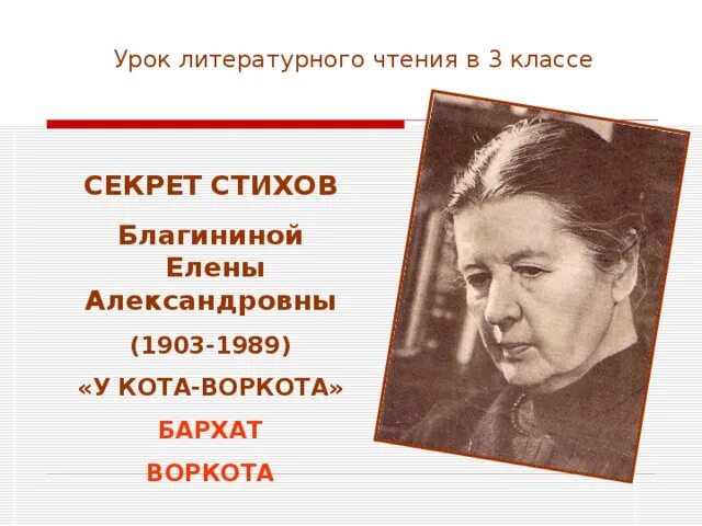 Елены Александровны Благининой (1903 -1989). Е Благинина. Биография е Благининой. Стихотворение Елены Благининой.