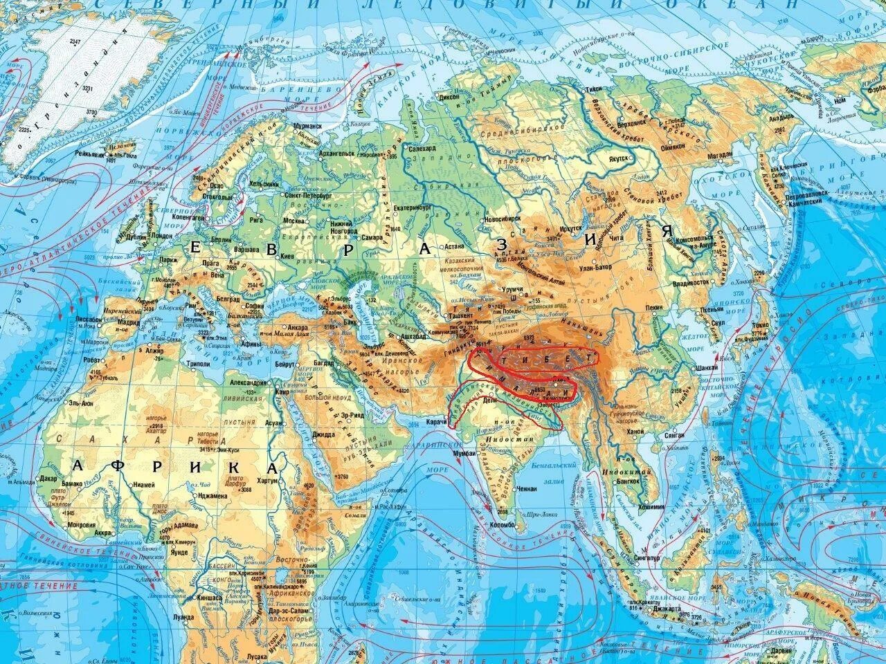 На каком материке расположен атлас. Подробная физическая карта евразии. физическая карта евразии атлас. евразия физическая карта крупно. география физическая карта евразии.
