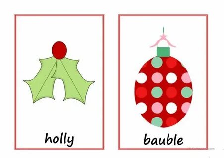 Christmas flashcards