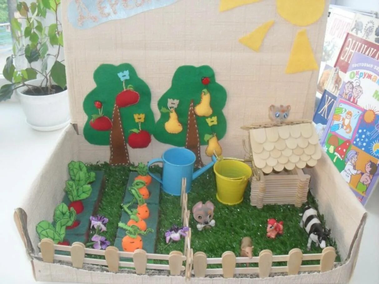Тема сад огород в подготовительной группе. Макет огорода в детском саду. Макет огорода для детей в детском саду. Игровые макеты в детском саду. Огород в детском саду.