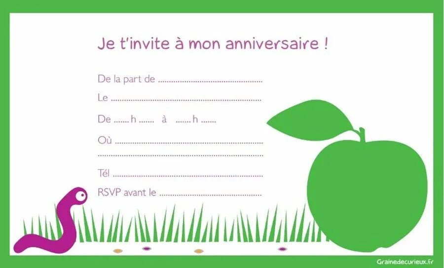 D invite. Carte d'Invitation anniversaire. Exemple carte d'Invitation d'anniversaire. Je t invite a mon anniversaire. Carte d'Invitation exercice.