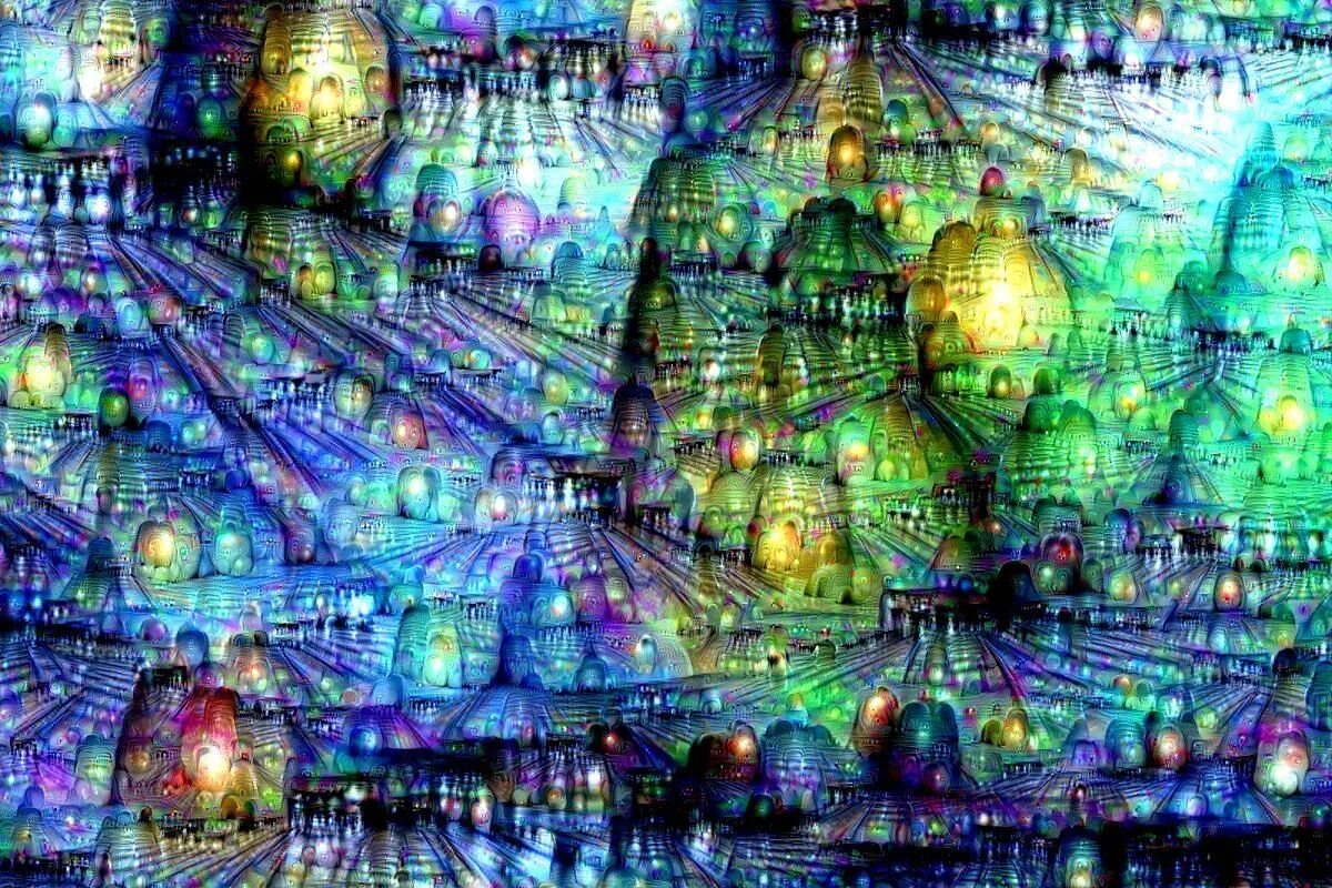 Картины нейросети Inception. Нейронная сеть Deep Dream. Живопись искусственного интеллекта. Картины искусственного интеллекта. Создание картинки с помощью нейросети