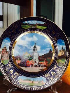 Тарелки с городами