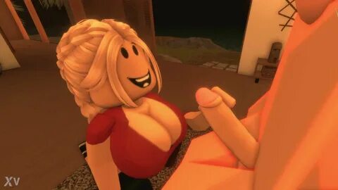 Roblox cutie sucking a petite rod of his royal boyfriend.