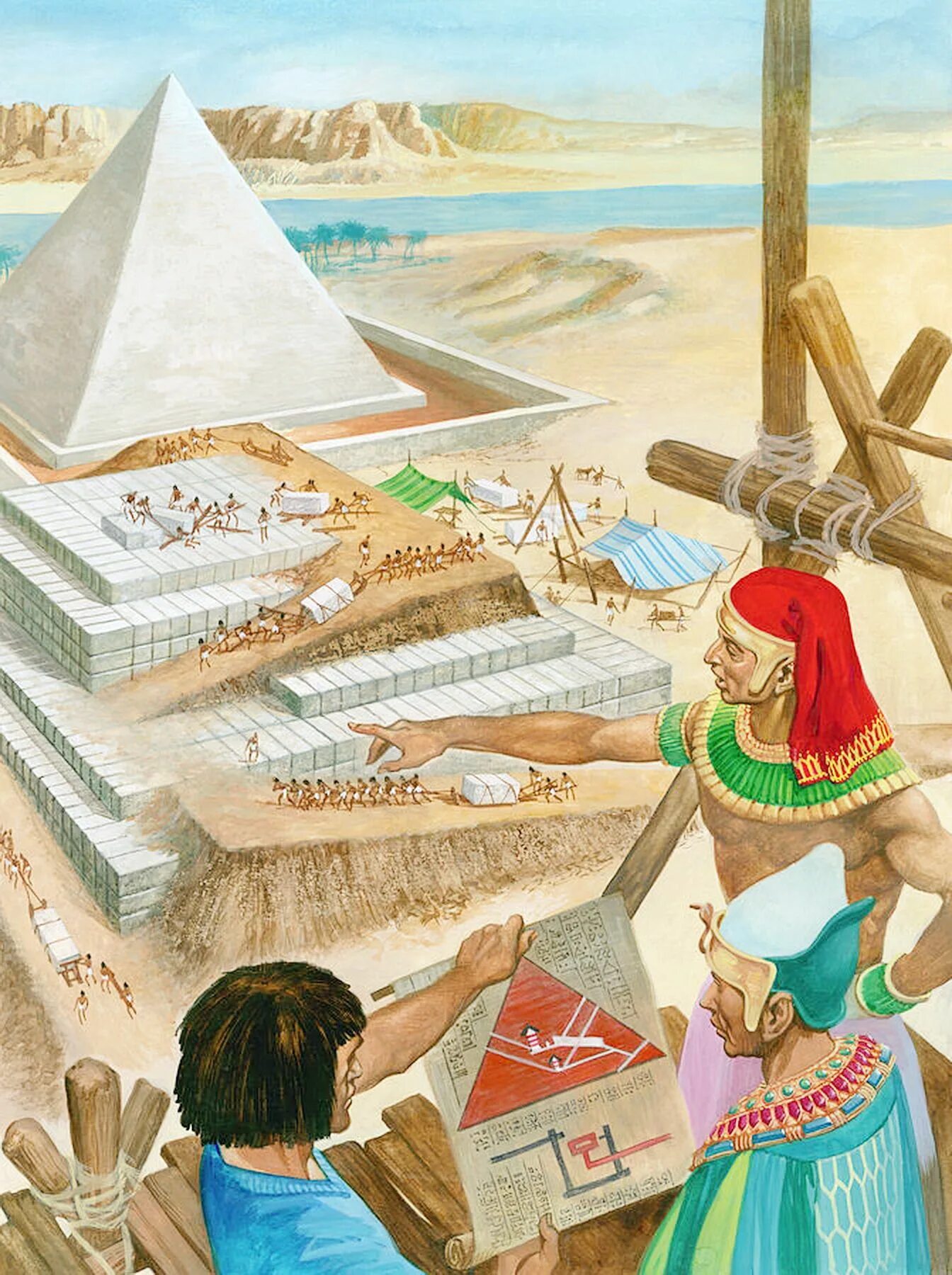 Строительство в древности. Пирамида Хеопса древний Египет. Стройка пирамид в древнем Египте. Пирамида Хеопса древний Египет арт. Древний Египет пирамида Хеопса постройка.