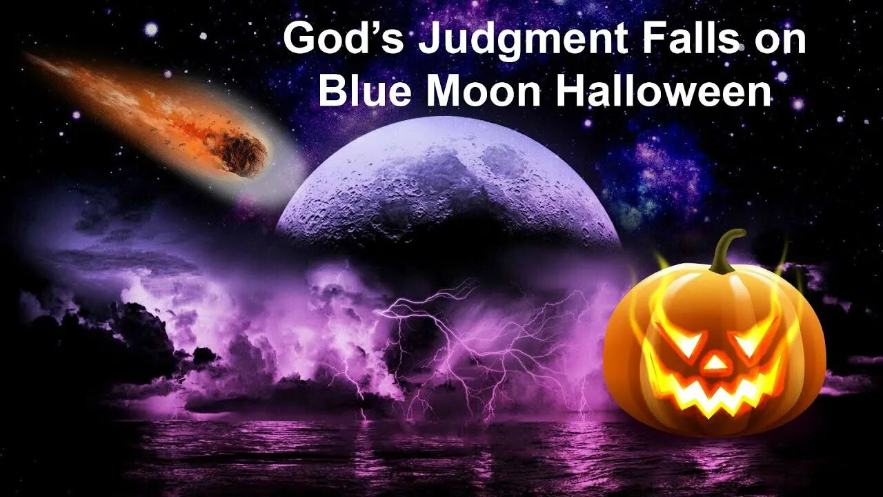 Луна Хэллоуин. Blue Halloween Moon.