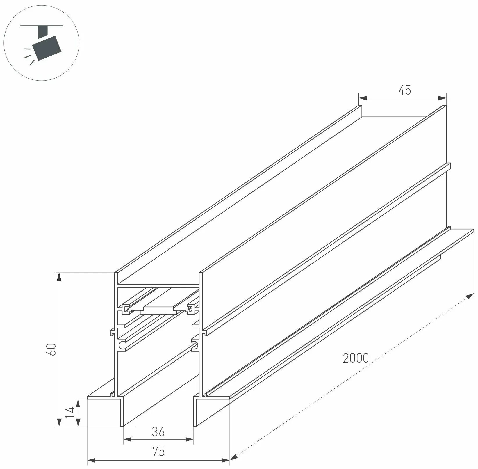 Mag track. Arlight mag-track-2538. Трек mag-track-2538-2000 (BK). Трек mag-track-2538-2000 (BK) (Arlight, ip20 металл, 3 года) артикул 033242. Трек mag-track-2538-3000 (BK).